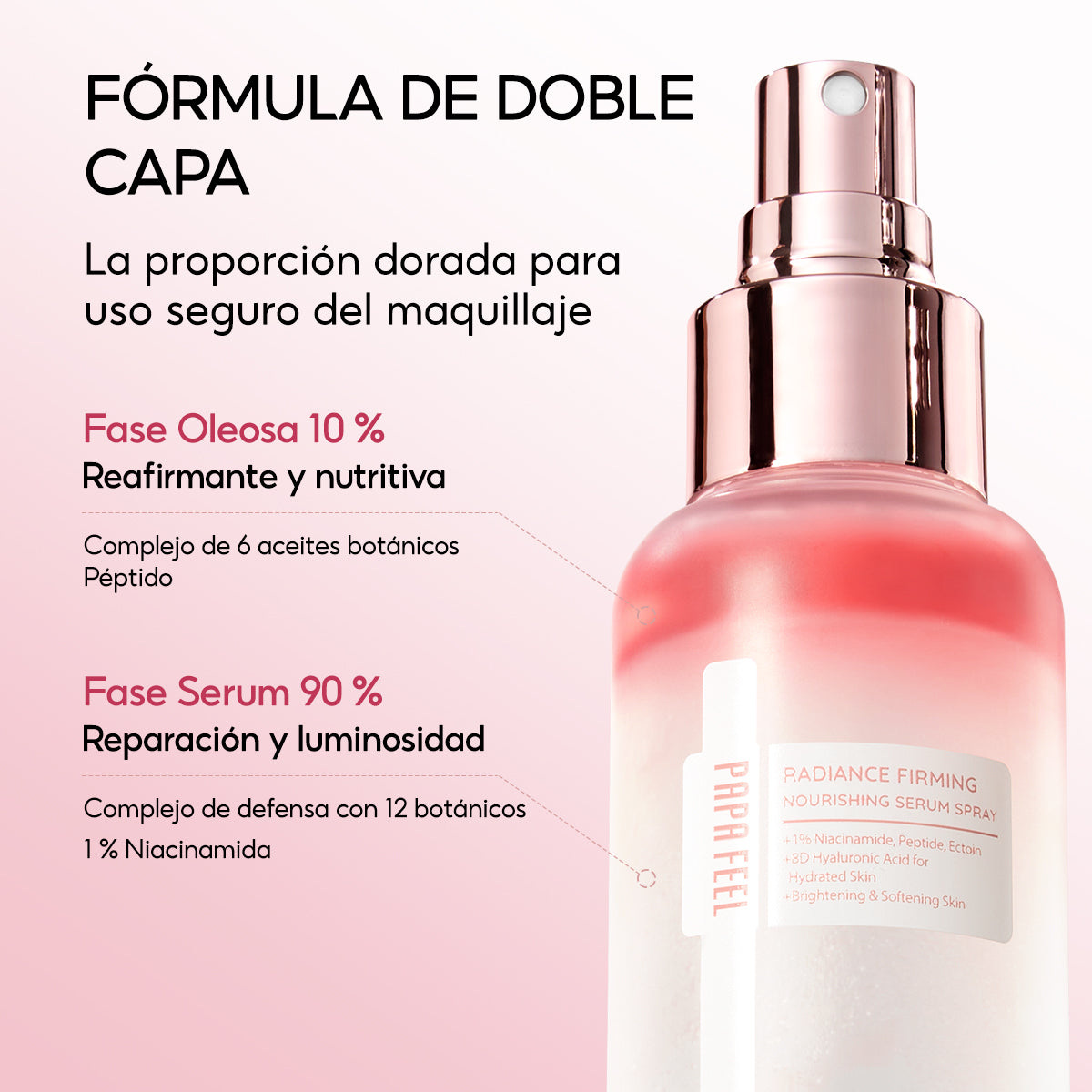 PAPA FEEL SPRAY FACIAL ROSA 3 EN 1