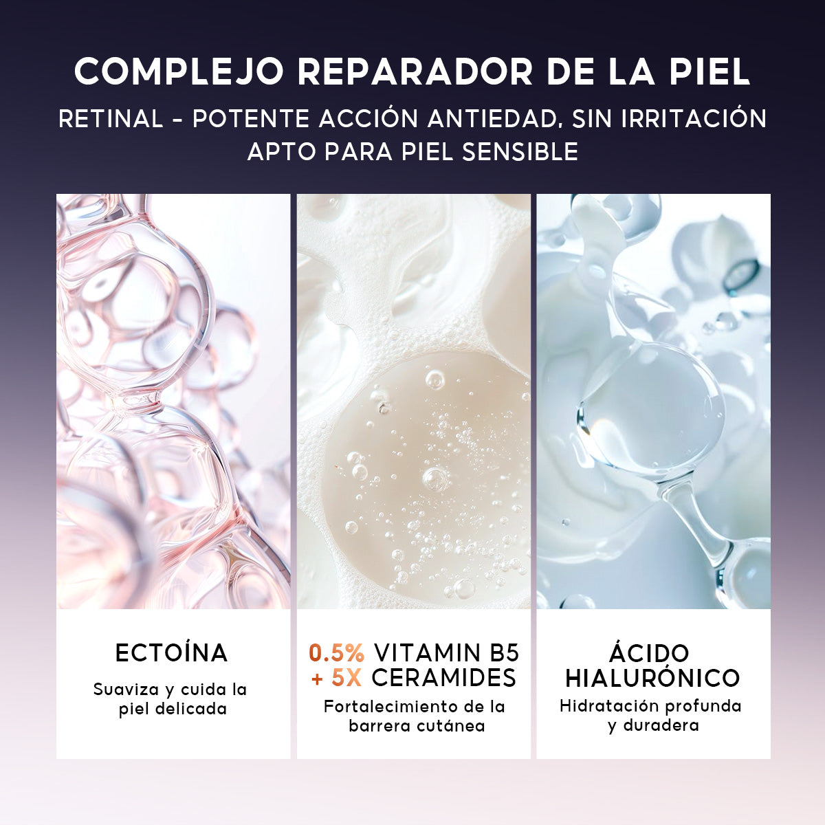 PAPA FEEL SET DÍA Y NOCHE PRO | CONCENTRADO REPARADOR E HIDRATANTE 8D + CONCENTRADO ANTIEDAD CON RETINAL AVANZADO
