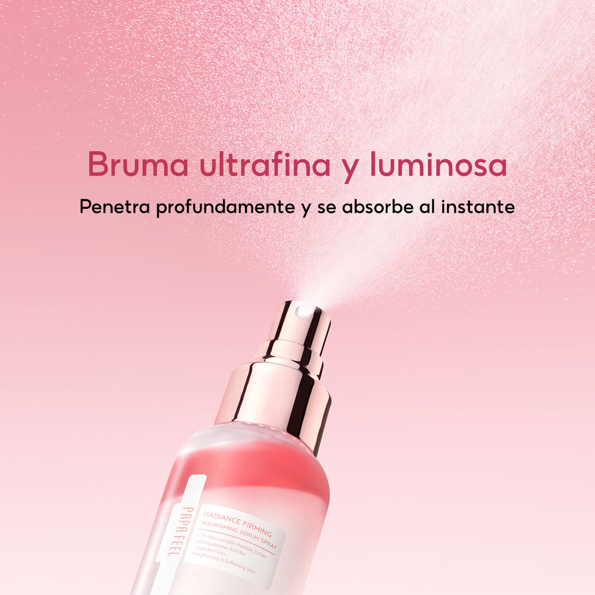 PAPA FEEL SPRAY FACIAL ROSA 3 EN 1