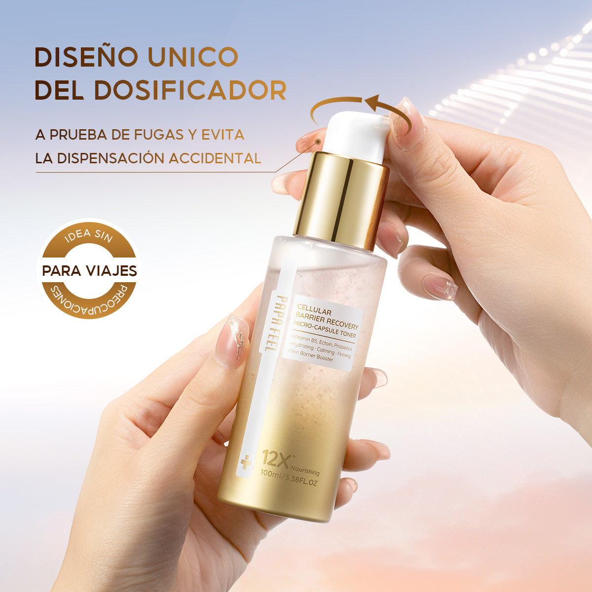PAPA FEEL TÓNICO MICROENCAPSULADO REGENERADOR DE LA BARRERA CELULAR 100ml