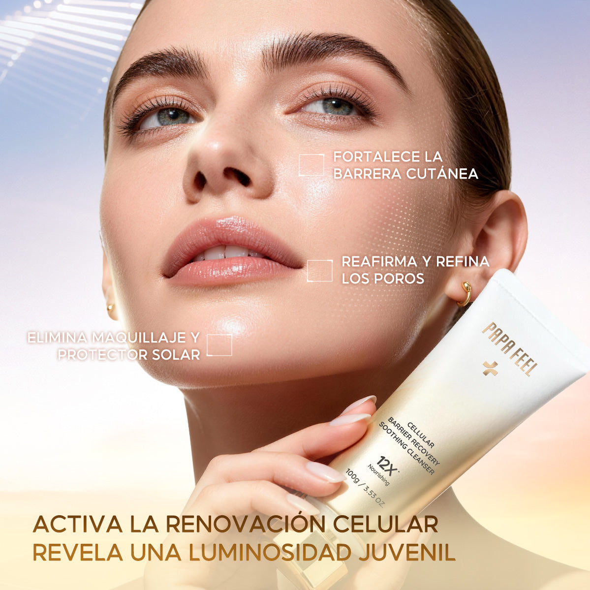 PAPA FEEL REGENERADOR DE BARRERA CELULAR LIMPIADOR SUAVE 100g