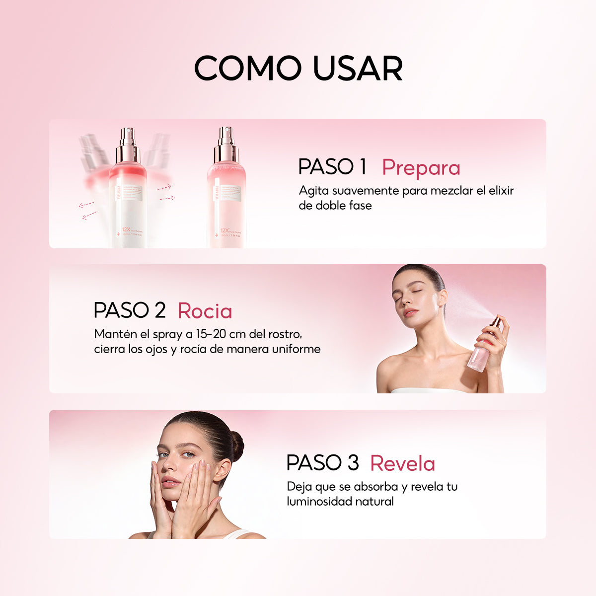 PAPA FEEL SPRAY FACIAL ROSA 3 EN 1